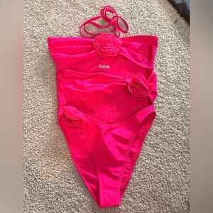 Pink One Piece Swimsuit